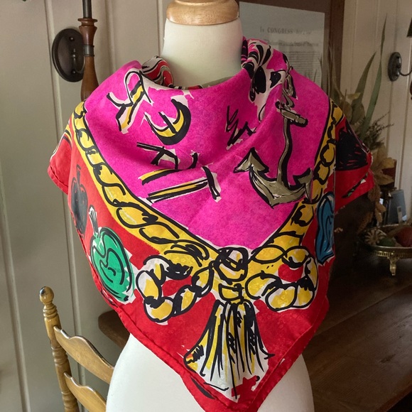 ESCADA VTG “News from the Tiger” Silk Scarf - Picture 9 of 10
